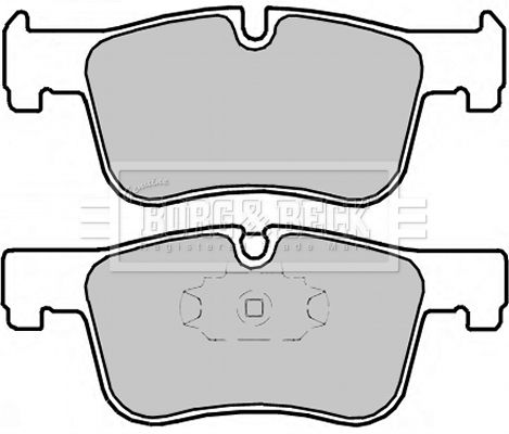 BORG & BECK Комплект тормозных колодок, дисковый тормоз BBP2334